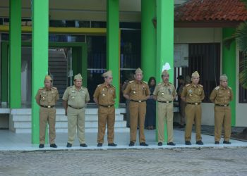 Kadis Kominfo Kabupaten Lampung Tengah DR.Chandata Puasati Pimpin Apel Mingguan