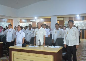 Sekda Kabupaten Lampungb Tengah Nirlan S.H.M.M Pimpin RAT Ke 1