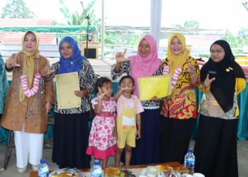 Bunda Paud Trimurjo, Muryati Suparyono Luncurkan Gerakan Masyarakat Untuk Cegah Stunting (GEMUK CEKING)