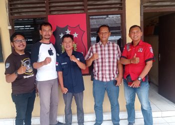 Tim Media Sambangi Polsek Trimurjo Polres Lampung Tengah Perihal Kejadian Agen Gabah Yang Menjadi Korban Curat Beberapa Hari Yang Lalu