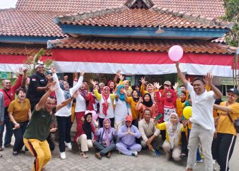 Ketua TP PKK Kecamatan Trimurjo Murwati Suparyono Meriahkan HUT RI ke 78 Tahun 2023.