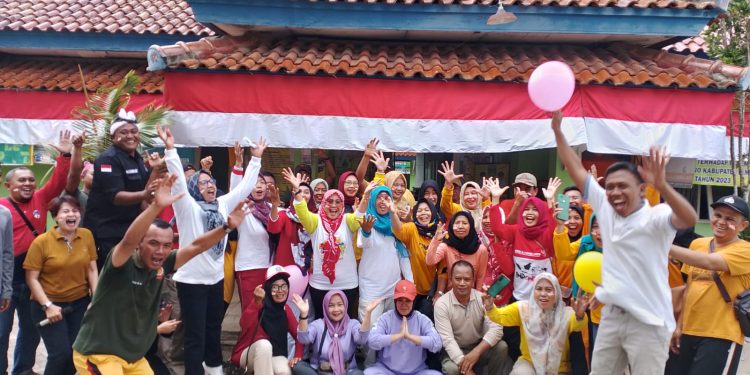 Ketua TP PKK Kecamatan Trimurjo Murwati Suparyono Meriahkan HUT RI ke 78 Tahun 2023.