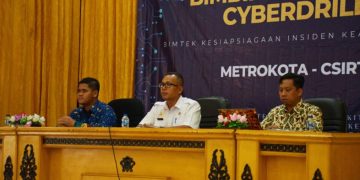 Diskominfo Kota Metro Gelar Bimtek Cyber Drill Yang Diikuti Oleh OPD