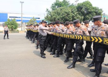 Polres Metro Gelar Latihan Dalmas Jelang Pemilu 2024
