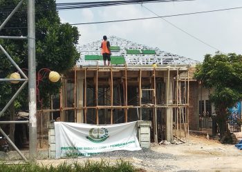 Proyek gedung KUA Kota Metro diduga tidak sesuai bistek