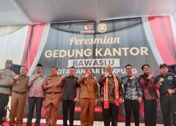 Ketua Bawaslu RI dan Walikota Bandar Lampung Resmikan gedung Bawaslu