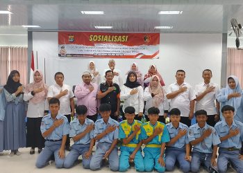 Polres Metro adakan sosialisasi pencegahan tawuran dan tindak kriminal pada anak di SMK Muhammadiyah 2 Metro
