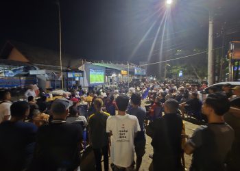 Dukung Timnas, Ratusan Warga Metro Nonton Bareng Mubaraq