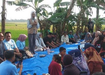 Mirza – Jihan dialog dengan para petani Adipuro kecamatan Trimurjo kabupaten Lampung Tengah