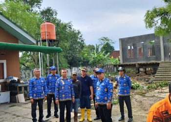 Sekda Kota Metro beserta Jajarannya Tinjau Lokasi Yang Terdampak Banjir