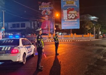 Sat Lantas Polres Metro Turun Ke Jalanan Laksanakan Patroli Light Blue