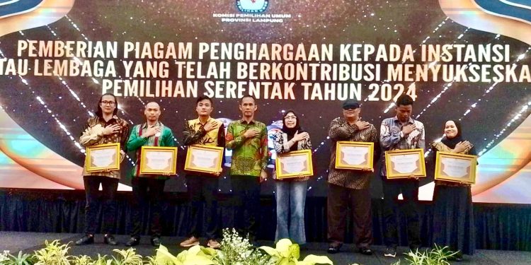 Apresiasi KPU Lampung: IWO Lampung Raih Penghargaan atas Kolaborasi di Pemilu