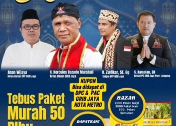 DPD GRIB Jaya Gelar Bazar Sembako Murah