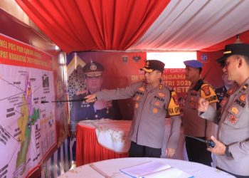 Kapolres Metro dan PJU Polres Metro Tinjau Kesiapan Pos PAM dan Pos Yan untuk Kelancaran Arus Mudik Idul Fitri 1446 H