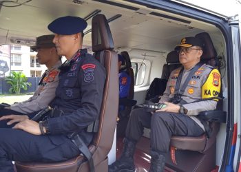 Kapolda Lampung Pantau Arus Mudik Lewat Udara, Pastikan Jalur Lancar dan Aman