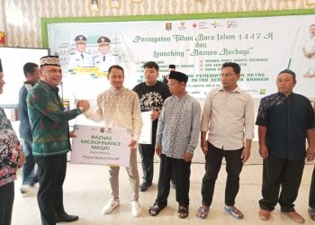 Walikota Metro H.Bambang Iman Santoso Resmikan Program BAZNAS Berbagi