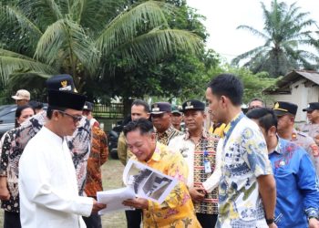Bupati Dan Wakil Bupati Lampung Tengah Tinjau Calon Gedung Samsat Drive Thru