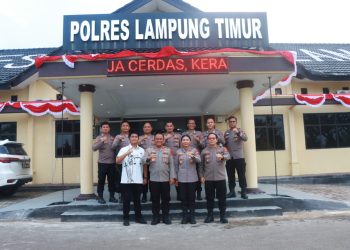 Dirreskrimsus Polda Lampung Kunjungi Polres Lampung Timur, Berikan Arahan kepada Personel Sat Reskrim