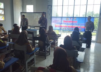 Satgas Ops Patuh Krakatau 2025 Gelar Safety Riding di SMK Muhammadiyah Sekampung, Edukasi Pelajar Tertib Lalu Lintas