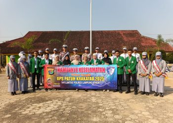 Satgas Preemtif Ops Patuh Krakatau 2025 Polres Lampung Timur Gelar Kampanye Keselamatan Lalu Lintas di SMK Negeri 1 Raman Utara