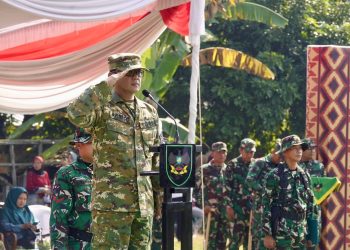Wujud Sinergitas TNI-Polri, Kapolres Lampung Tengah Hadiri Pembukaan TMMD Ke-125 TA 2025