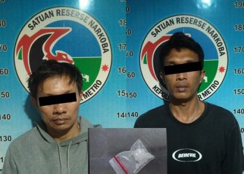 Tertangkap Tangan Membawa Sabu, Dua Orang Laki-Laki di Amankan Polres Metro