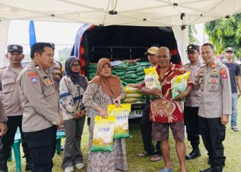 Lewat Gerakan Pangan Murah, Polres Lampung Tengah Hadir di Tengah Rakyat