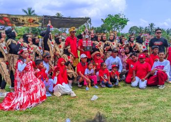 Edi Sanepo, Kepala Kampung Purwoadi Gelar Jalan Sehat dan Karnaval