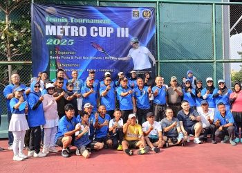 Walikota Metro H. Bambang Iman Santoso Buka Turnamen Tenis Metro cup III 2025