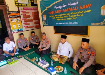 Polsek Metro Selatan Gelar Pengajian Maulid Nabi Muhammad SAW 1447 H