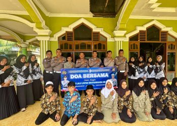 Doa Bersama Sat Lantas Polres Lampung Tengah Peringati Hari Lalu Lintas Bhayangkara ke-70