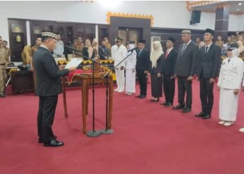 Walikota Metro H. Bambang Iman Santoso Resmi Lantik 10 Pejabat Di Lingkup Kota Metro