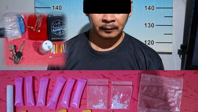 Tim Patroli Polres Metro Tangkap Seorang Pria Diduga Pengedar Narkoba di Metro Timur, Amankan Barang Bukti Sabu dan Alat Hisap