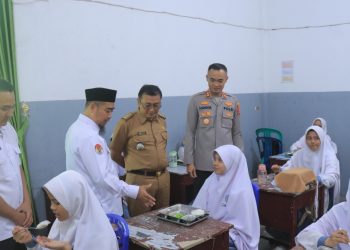 Kapolres Metro Tinjau Langsung Program Makan Bergizi Gratis di Pondok Pesantren Al-Muhsin