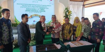 Wali Kota Metro Bambang Iman Santoso Hadiri Serah Terima Hibah Gedung Pelatihan Pengolahan Makanan dari Asia Pasific Japan Cooperative Association