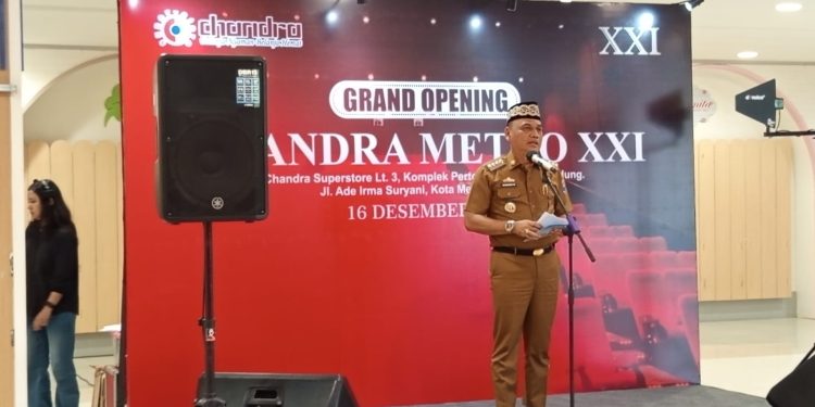 Walikota Metro Bambang Iman Santoso Bangga Bioskop XXI Chandra Kota Metro Dibuka