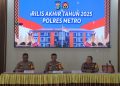 Polres Metro Gelar Rilis Akhir Tahun 2025, Kapolres Paparkan Capaian Kinerja dan Imbauan Perayaan Tahun Baru