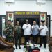 Plt.Bupati Lampung Tengah, I Komang Koheri, Bersama Komandan Kodim 0411/KM Letkol Inf. Noval Darmawan, Sambut Kunjungan Komandan Korem 043/Garuda Hitam (Gatam) Brigjen TNI Haryantana, di Markas Kodim 0411/KM