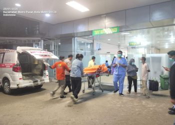 Polres Metro Lampung Lakukan Olah TKP Penemuan Mayat Lansia di Metro Timur