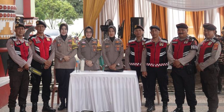 Pastikan Aman Kondusif, Polres Lampung Tengah Amankan Musda XI Partai Golkar di Nuwo Balak