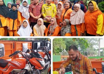 HPSN 2026 Wali Kota Metro Salurkan Bantuan Bentor dan Kontainer Bin