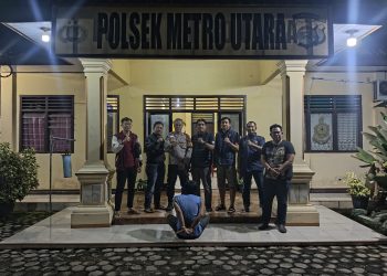 Polsek Metro Utara Amankan Terduga Pelaku Penipuan dan Penggelapan Mobil Fuso