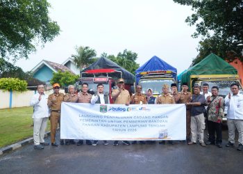 Plt.Bupati Lampung Tengah Lepas Penyaluran Bantuan Pangan Beras dan Minyak Goreng 2026