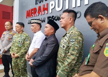 Danrem 043/Gatam Ikuti Launching 1.061 Koperasi Desa/Kelurahan Merah Putih Secara Virtual Bersama Presiden RI di Kota Metro