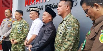 Danrem 043/Gatam Ikuti Launching 1.061 Koperasi Desa/Kelurahan Merah Putih Secara Virtual Bersama Presiden RI di Kota Metro