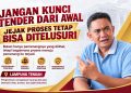 JANGAN KUNCI TENDER DARI AWAL JEJAK PROSES TETAP BISA DITELUSURI