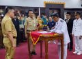 Serah Terima Jabatan, Suparyono Resmi Jadi Camat Metro Barat
